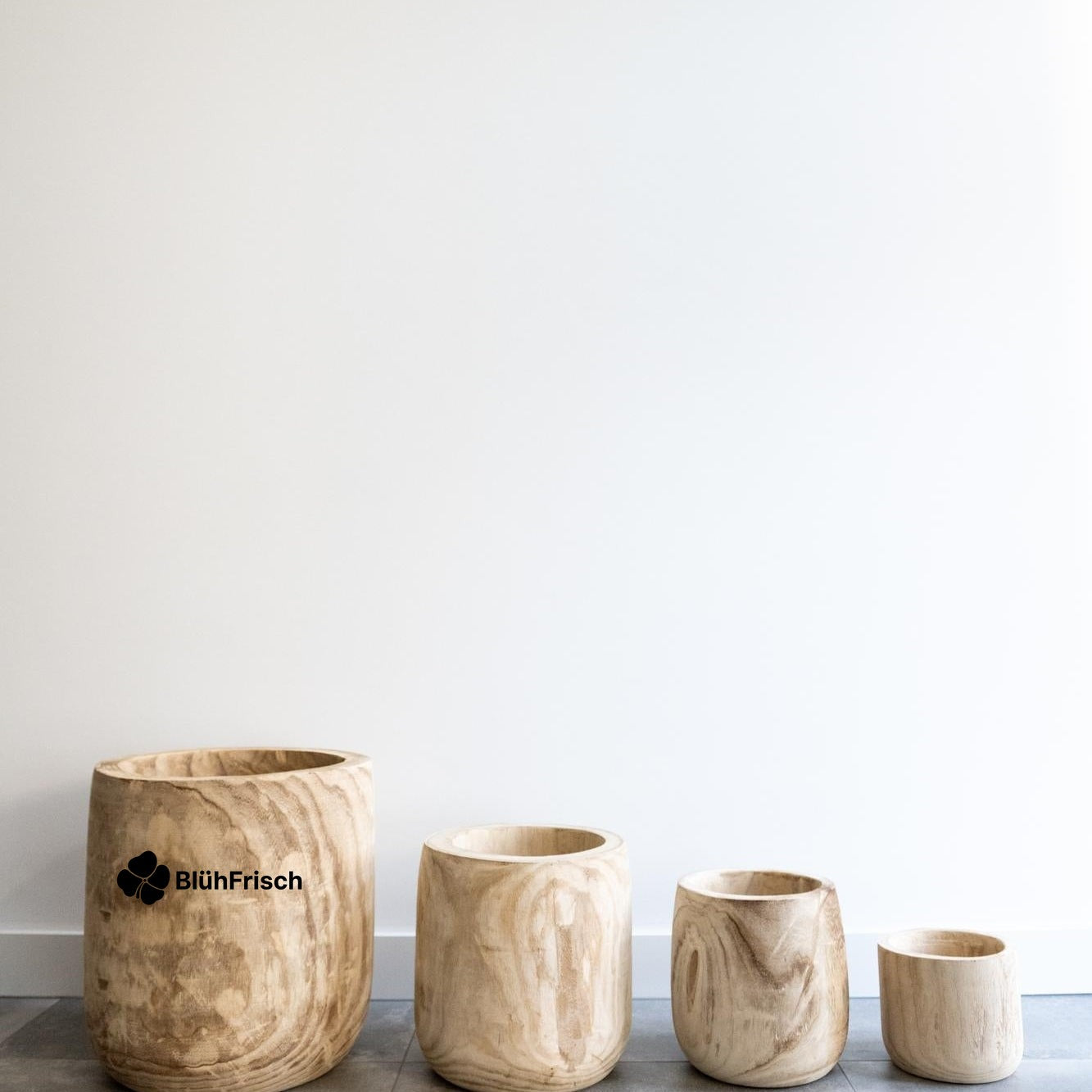 Blumentopf - Holz Hellbraun - Pia Blumentopf 19 - 40 cm