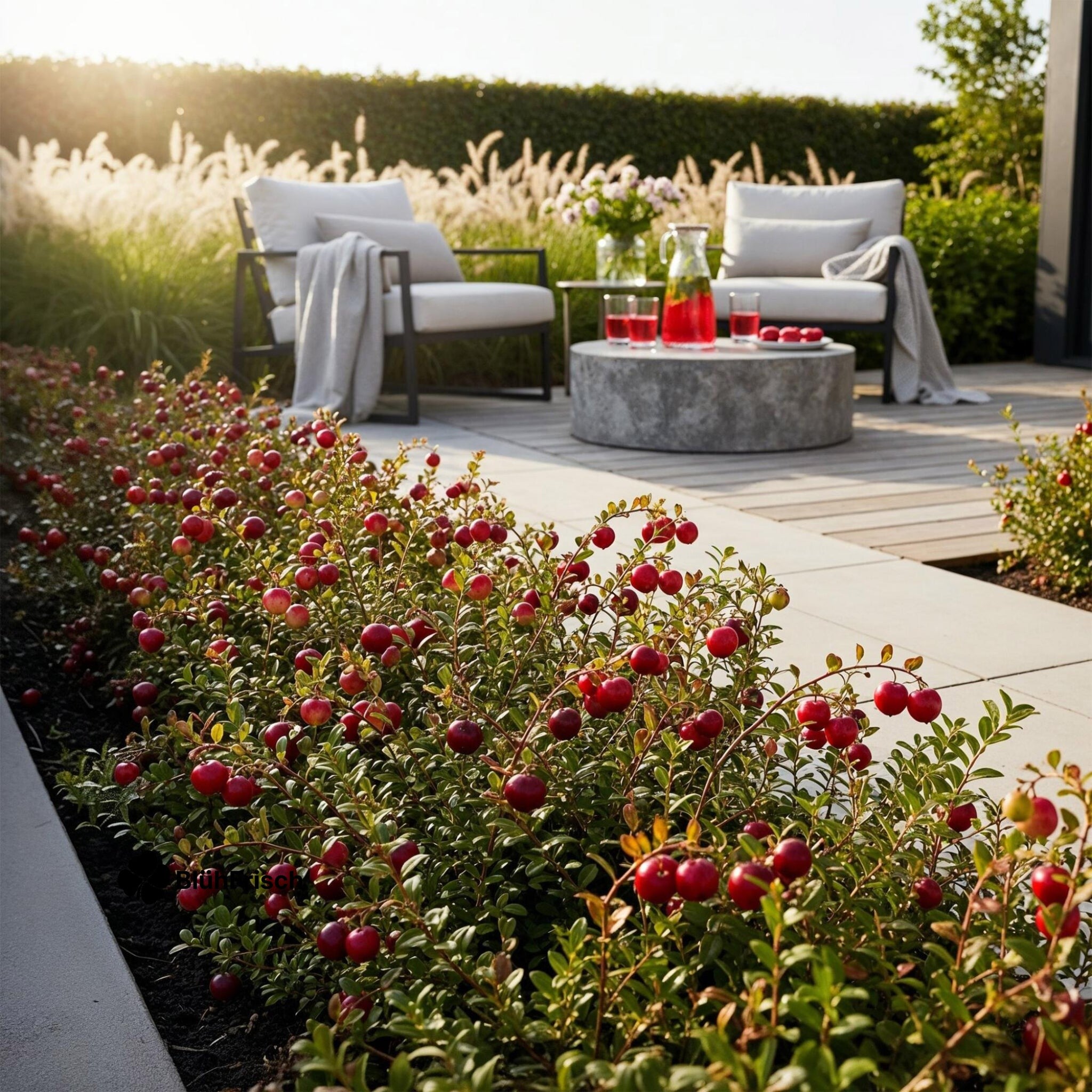 GreenboutiQ - Obstpflanzen - Blaubeere - Vaccinium macrophylla Early Black - Winterhart - 3 Pflanzen - Topf 9 cm - Dunkelrote Beere