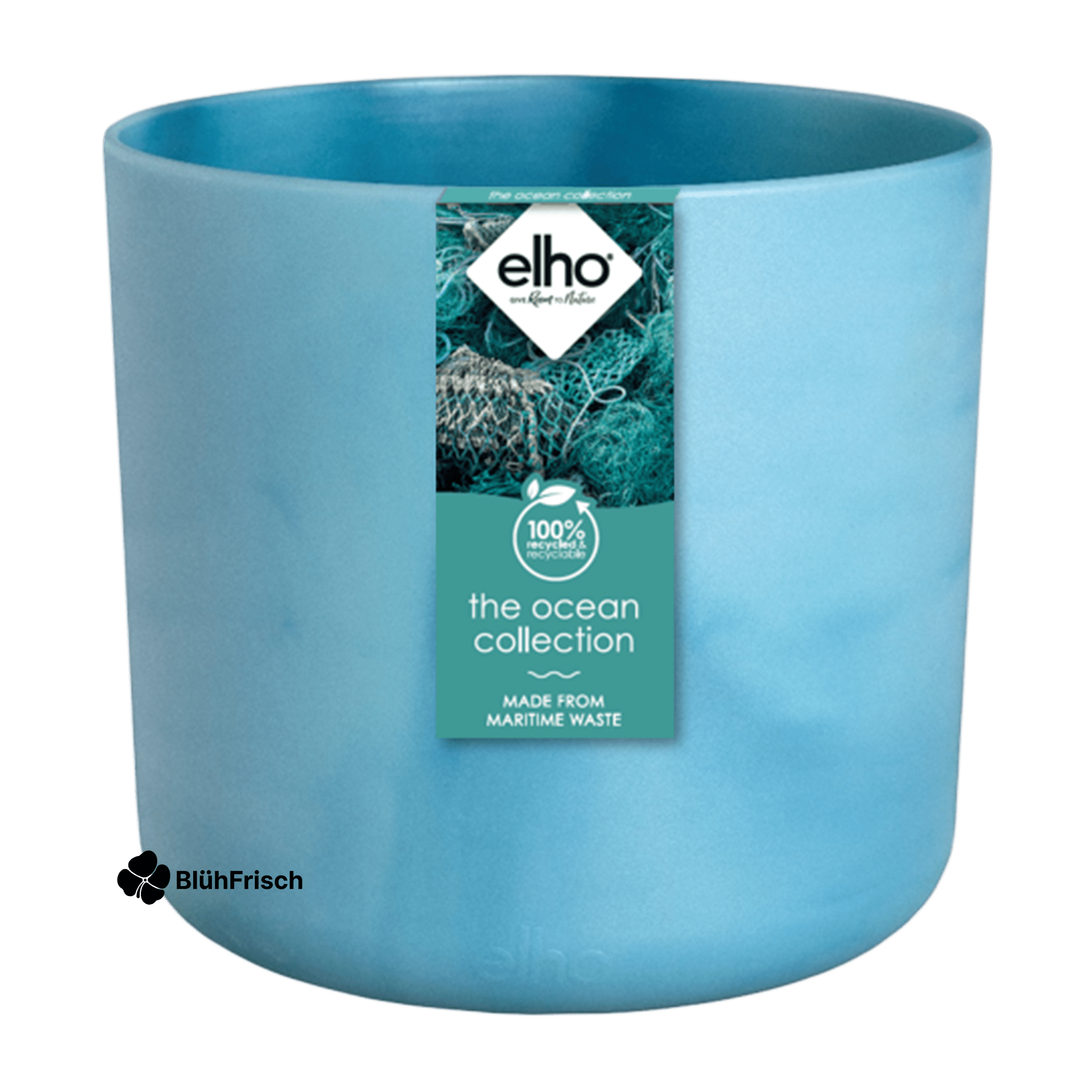 Pot Elho Ocean Round atlantic blue - D22 x H20
