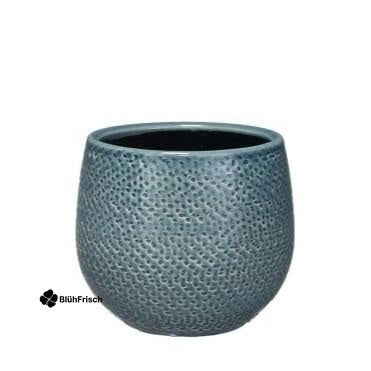 Pot Gabriel rond blauw D14