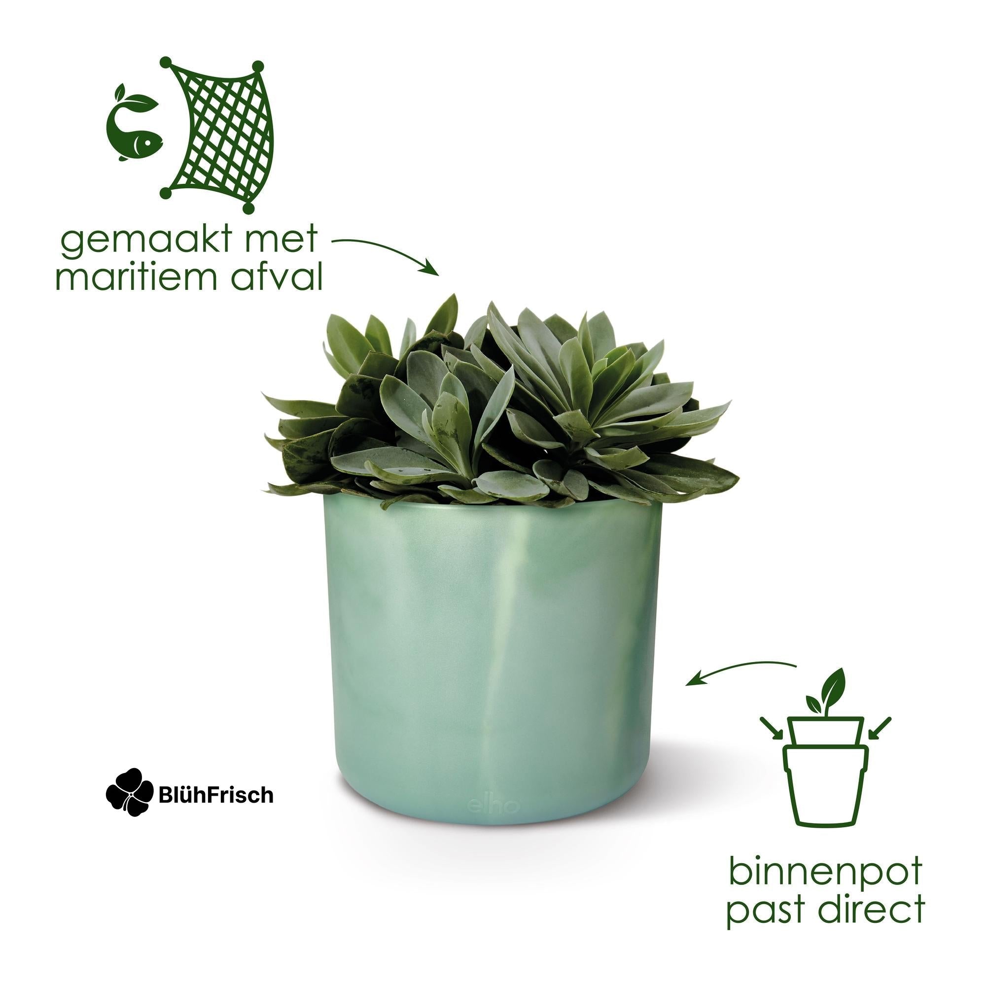 Pot Elho Ocean Round atlantic blue - D22 x H20