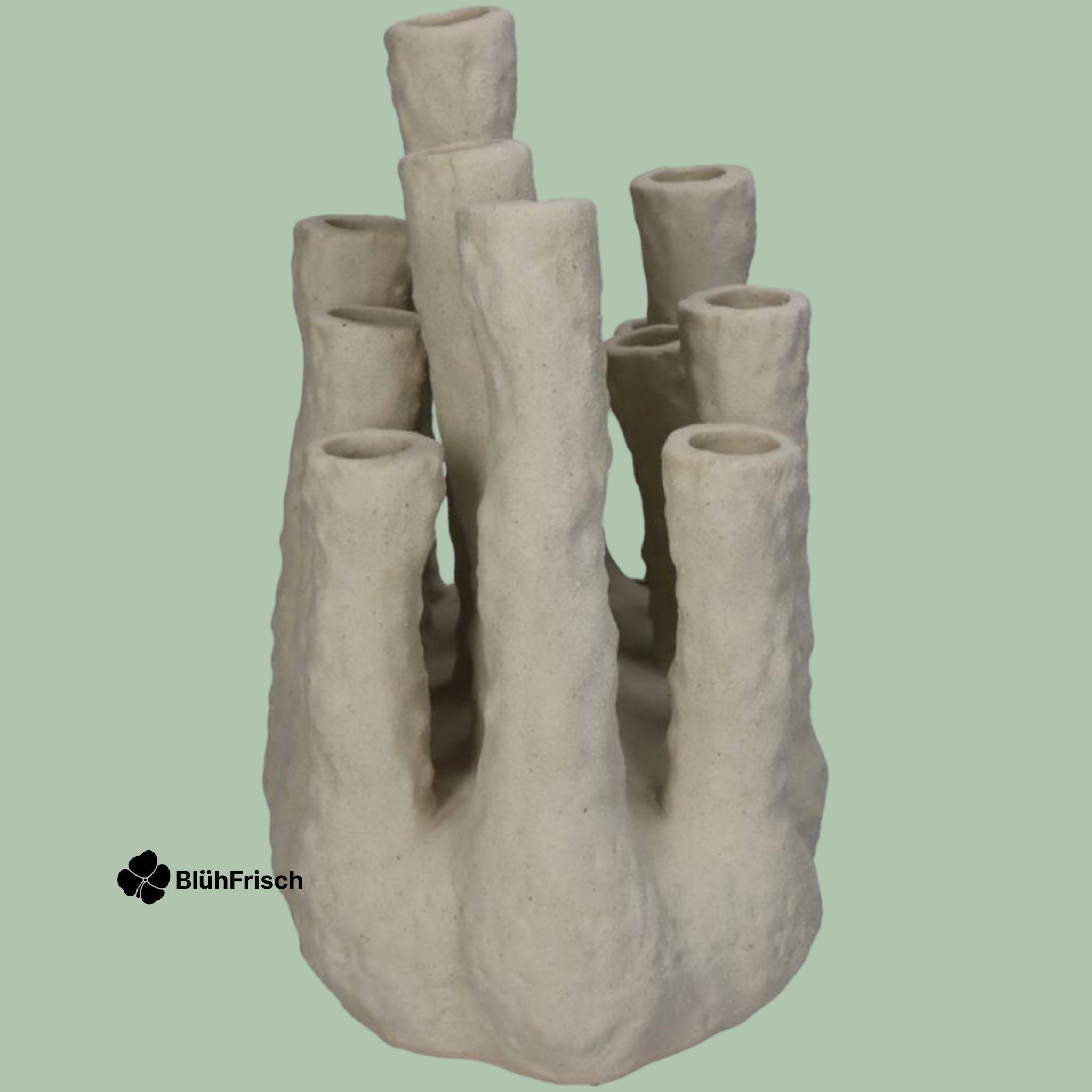 Bloemenhouder XL - Koraal - Ecru - Meertuitenvaas