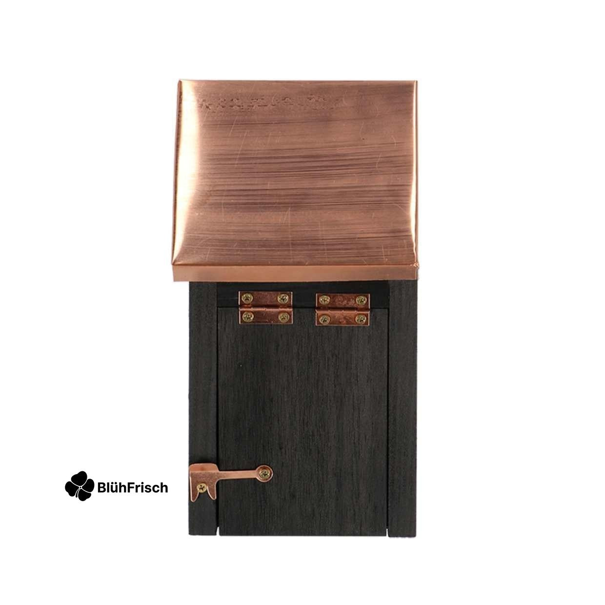 Vogelhuis Winterkoning - Nestkast Zwart koper