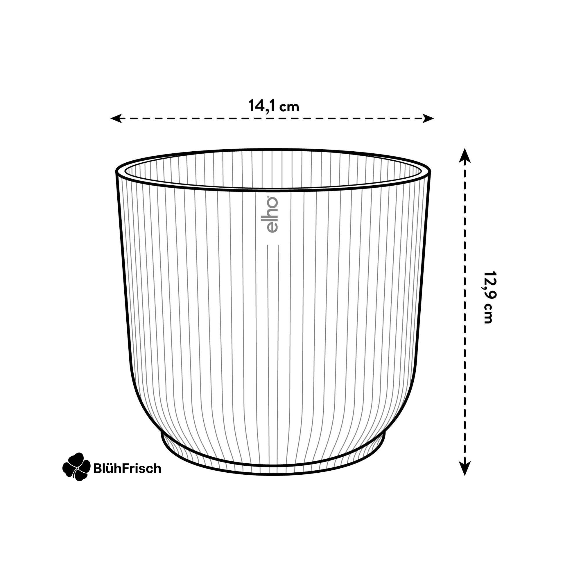 Pot elho Vibes Fold Round roze - D14 x H13