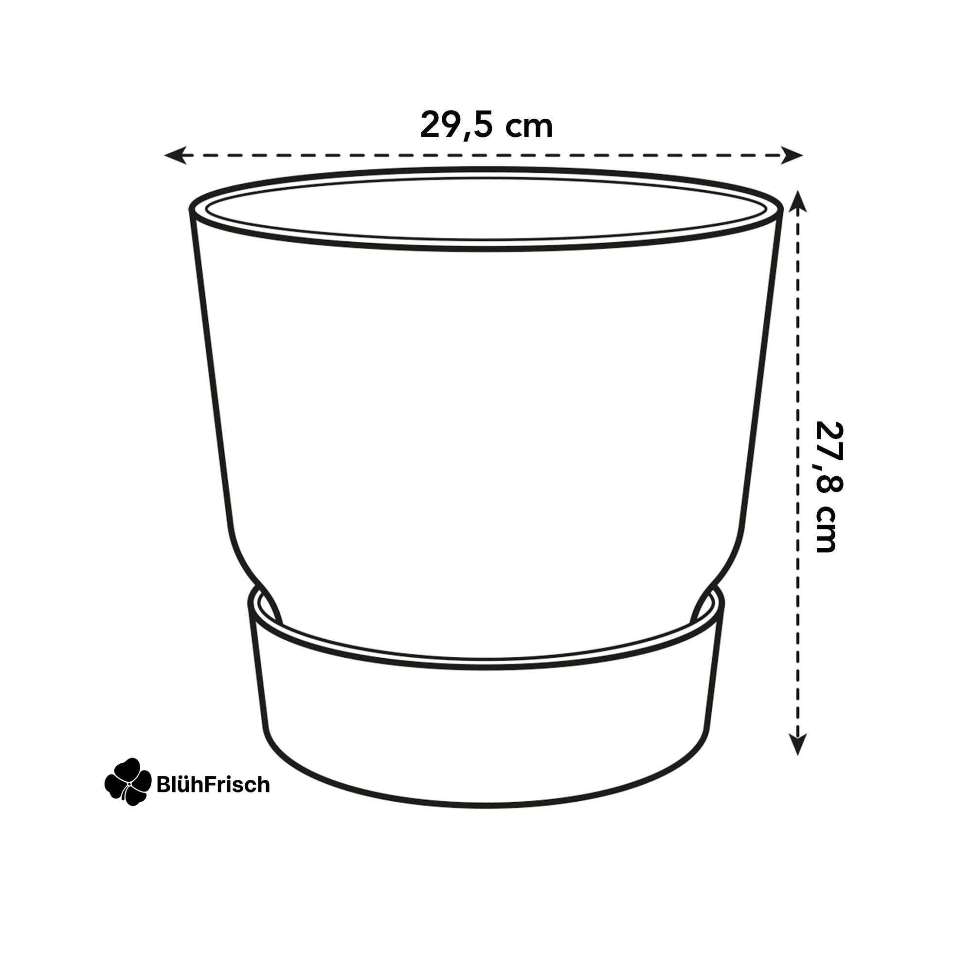 Pot elho Greenville Round zwart - D30 x H28