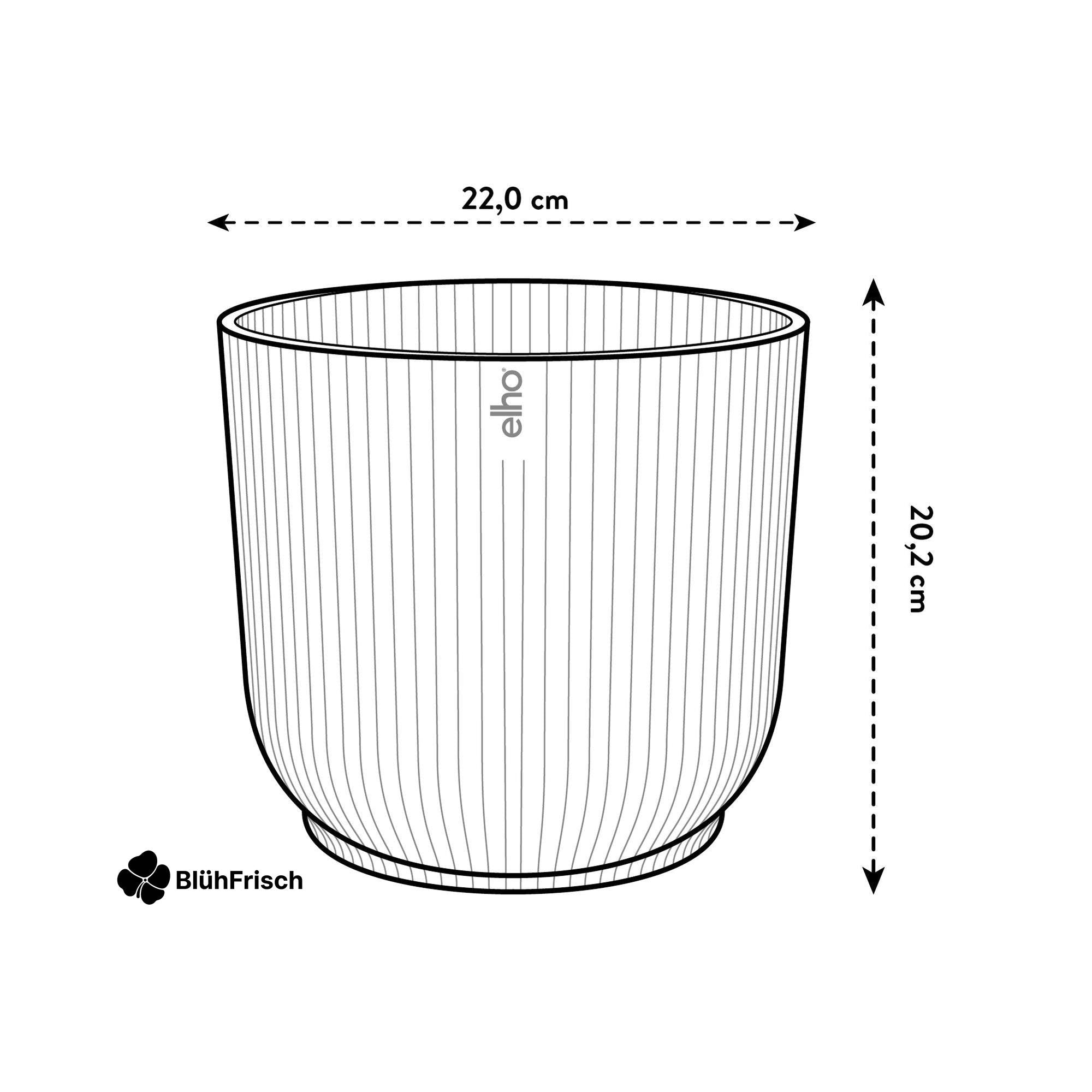 Pot elho Vibes Fold Round wit - D22 x H20