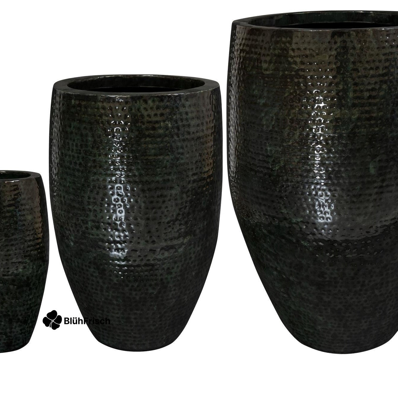 Set von 3 Töpfen - Thom Schwarz Metall - Large