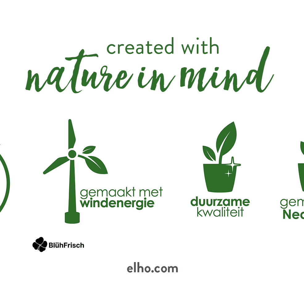 Pot elho Vibes Fold Round groen - D14 x H13