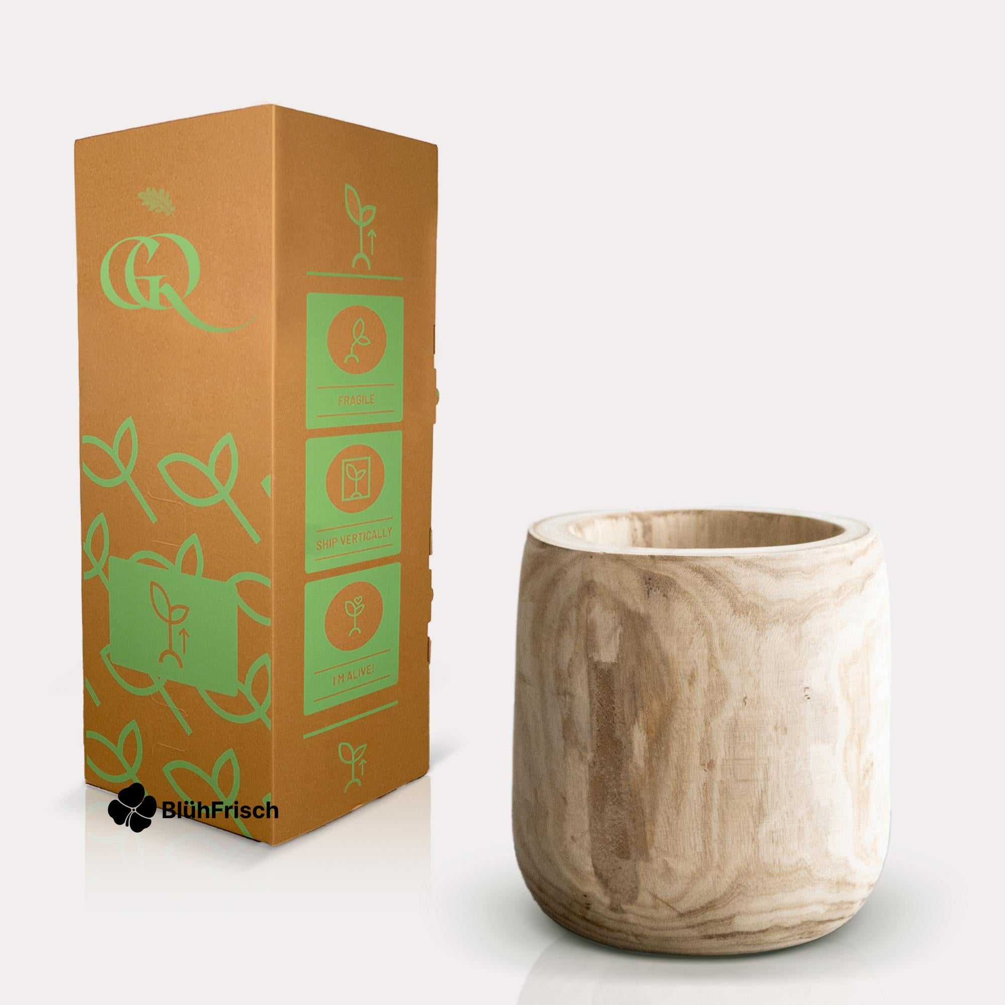 Blumentopf - Holz Hellbraun - Pia Blumentopf 19 - 40 cm