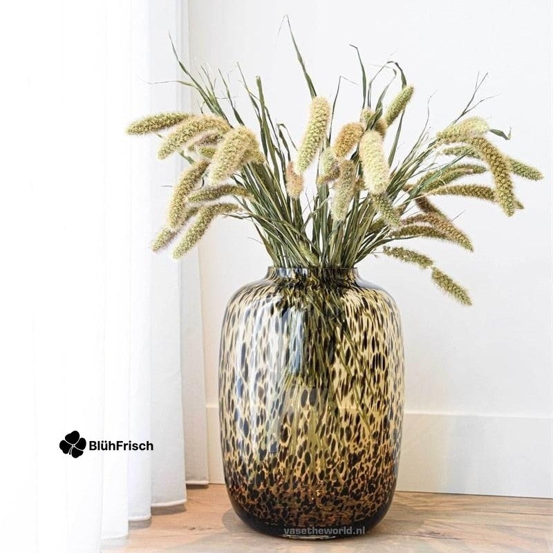 Vaas glas - M - H35 W25 -Artic Cheetah Gold