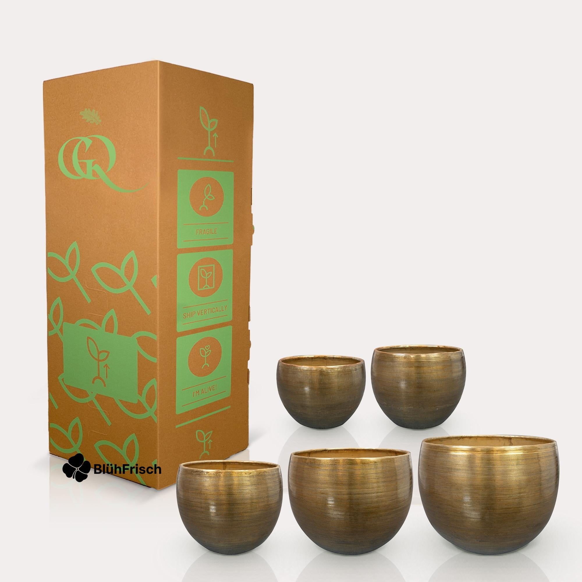 Set 5 Rowen aluminium Goudkleurig - Gold